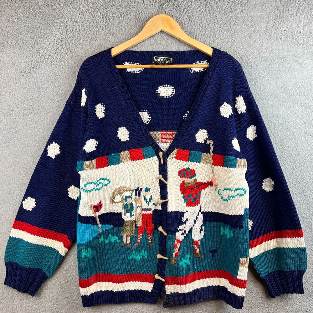 Vintage Berek Ladies Vintage Golf Sweater Size S Long Sleeve Button Down Golf